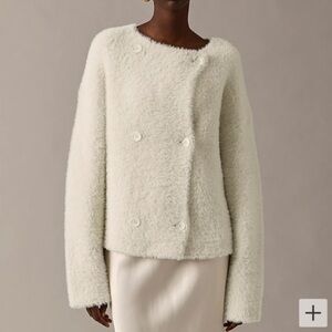 J Crew Collection oversized double-faced wool-blend jacket small
